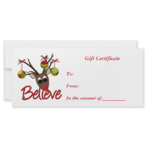 Gift Certificate-Christmas-Business Rack Card rack cards