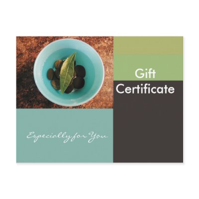 Spa Gift Certificate Template