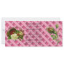 Gift Coupon - Basket red Roses Design Rack Card