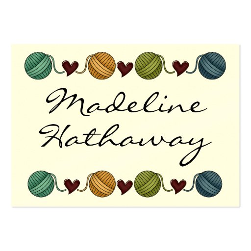 Gift Enclosure Card / Tag - Knitting - by SRF Business Card Templates