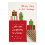 Gift Exchange Holiday Party Invitation invitations