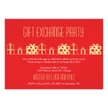 Gift exchange Yankee swap red gold Christmas party Custom Announcement