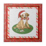 Gift for Santa Puppy Tiles