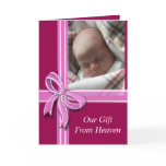 Gift from Heaven Baby Announcement Card
