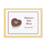 Gift from the heart - baby shower advice cards postcard