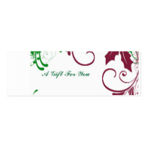 Gift  Insert Holiday business cards
