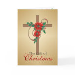 Gift of Christmas Cross Card