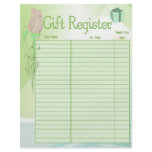 Gift Register Pages For Wedding Album Personalized Flyer