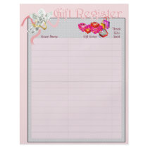 Gift Register Pages For Wedding Album Personalized Flyer