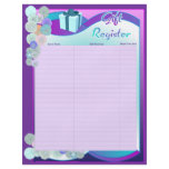 Gift Register Pages For Wedding Album Full Color Flyer