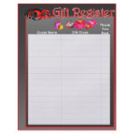 Gift Register Pages For Wedding Album Flyer Design