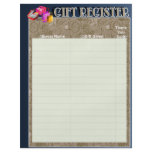 Gift Register Wedding Album Pages Custom Flyer
