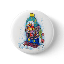 Gift Snowman buttons
