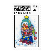 Gift Snowman postage