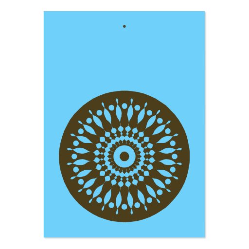 Gift Tag - Blue & Brown Business Card