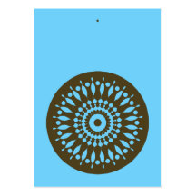 Gift Tag - Blue & Brown Business Card