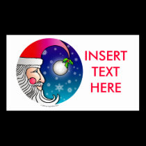 Gift Tag, Business Card - Santa Moon business cards