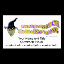 Gift Tag, Card, Business Card - HALLOWEEN WITCH business cards