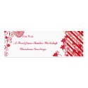 Gift tag insert for spa gifts,baked goods  flowers business cards