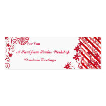 Gift tag insert for spa gifts,baked goods  flowers business cards
