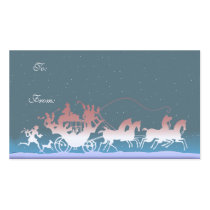GIFT TAG MERRY CHRISTMAS COACH by SHARON SHARPE business cards by sharonsharpe GIFT TAG MERRY CHRISTMAS COACH by SHARON SHARPE business cards
