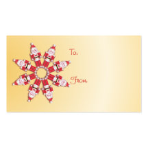 GIFT TAG NUTCRACKER WHEEL by SHARON SHARPE Business Card Templates