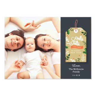 Gift Tag Photo Christmas Card