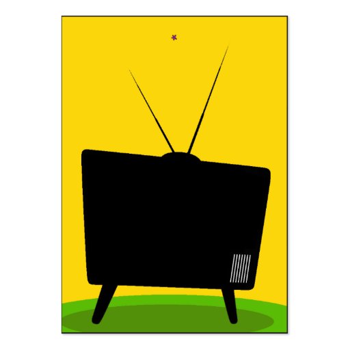 Gift Tag - Retro TV Business Card (back side)