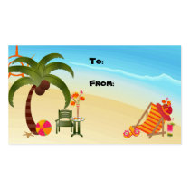 Gift Tag Tropical Paradise business cards