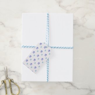 Gift Tag With Gift Pattern Pack Of Gift Tags