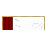 Gift Tags Gold/Red