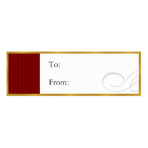 Gift Tags Gold/Red business cards by Cidreira Gift Tags Gold/Red business cards