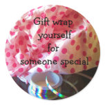 Gift wrap yourself sticker