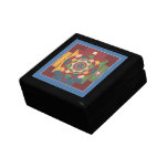 GIFTBOX with TILE -Mandala of the 5 Earth Elements Keepsake Boxes