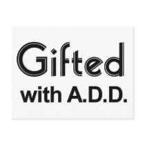 Gifted With ADD postcards