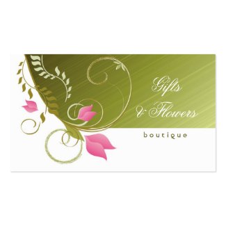 Gifts and Flowers Shop Business Card profilecard