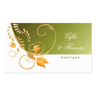 Gifts and Flowers Shop Business Card profilecard