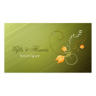 Gifts and Flowers Shop Business Card profilecard