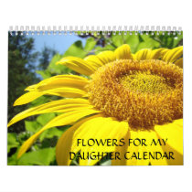 GIFTS Daughters Calendar Flowers for Daughter