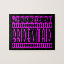 Gifts for Bridesmaids  World's Greatest Bridesmaid Jigsaw Puzzle