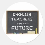 GIFTS FOR ENGLISH TEACHERS ROUND STICKER