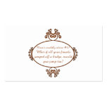 Gifts from a mama's heart and mouth - Mom's advice Business Card Template