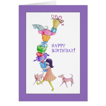 Gifts Girl Birthday Card