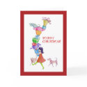 Gifts Girl Christmas Card by floatinglemons Gifts Girl Christmas Card