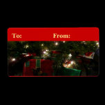 Gifts Under the Tree Gift Tag Custom Shipping Label