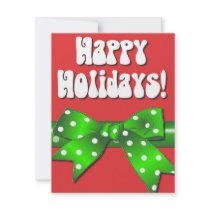 Giftwrap Happy Holidays invitations