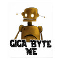 Giga Byte Me Poster posters