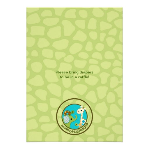 Giggle Gang Baby Shower Invitations Animals