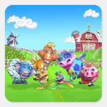 GiggleBellie Farm Animals Stickers