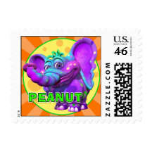 "GiggleBellies" Peanut the Elephant Stamp